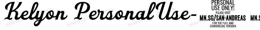 Kelyon PersonalUse字体转换